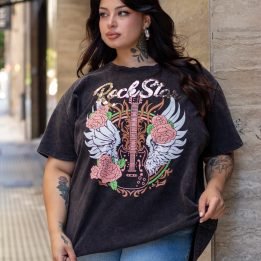 Remera Bordada "Rock Star" Nevada